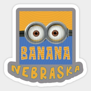 DESPICABLE MINION AMERICA NEBRASKA Sticker